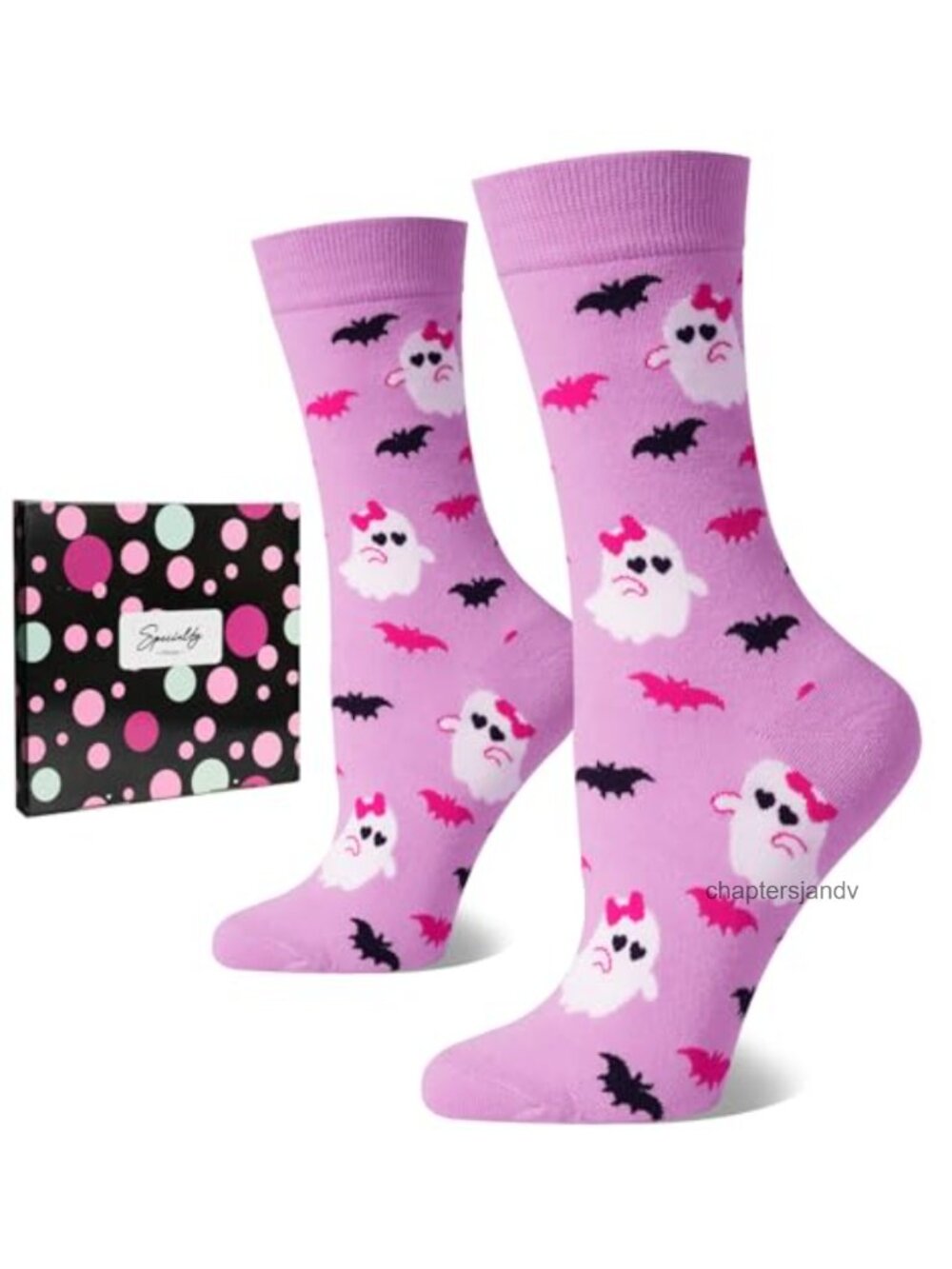 Cute Halloween Novelty Cotton Crew Socks Gift Box One Size